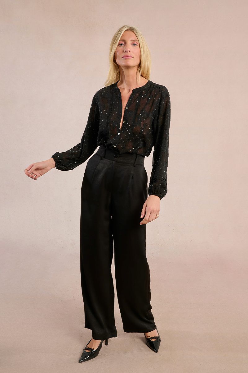 Pantalon large et satiné Pantalon large et satiné