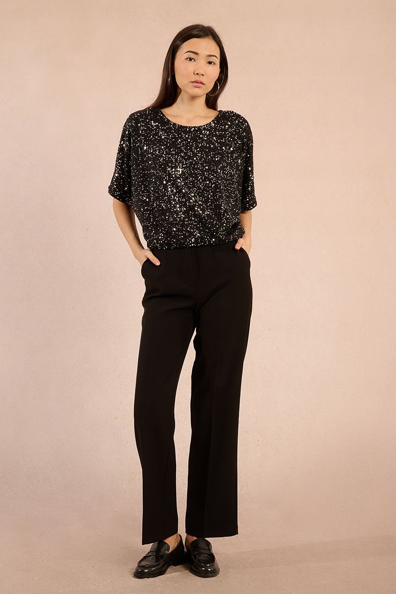Top en sequins
