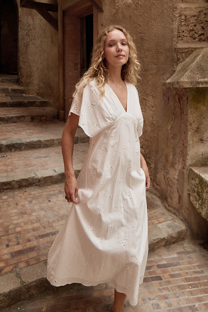 Robe longue brodée Robe longue brodée