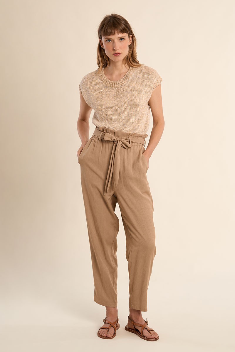 Pantalon taille paperbag Pantalon taille paperbag