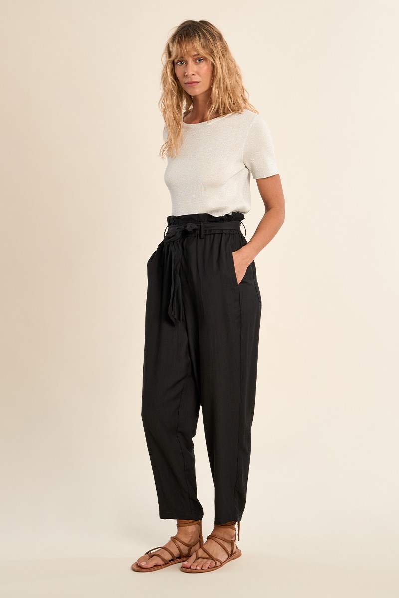 Pantalon taille paperbag Pantalon taille paperbag