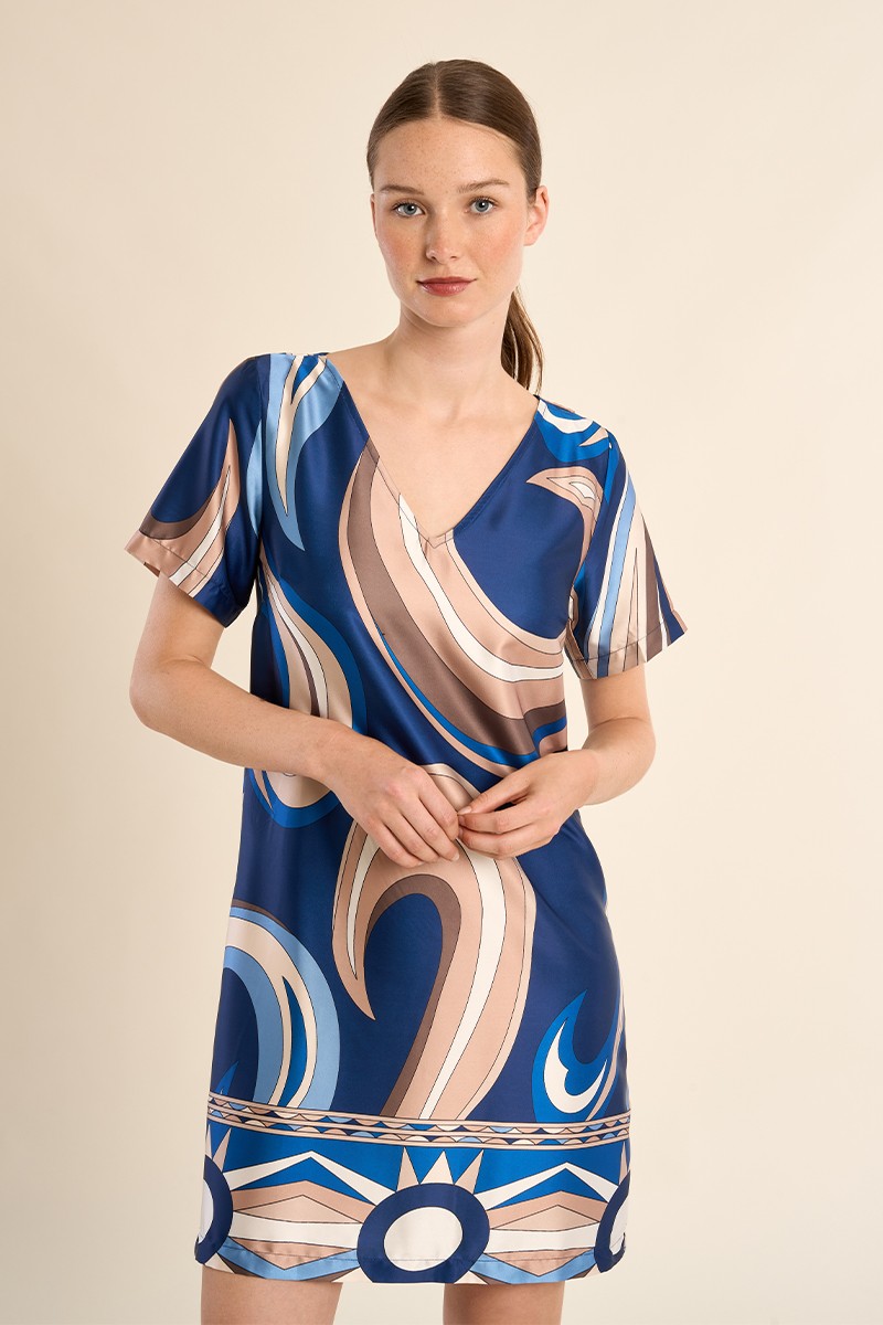 Robe t-shirt imprimée