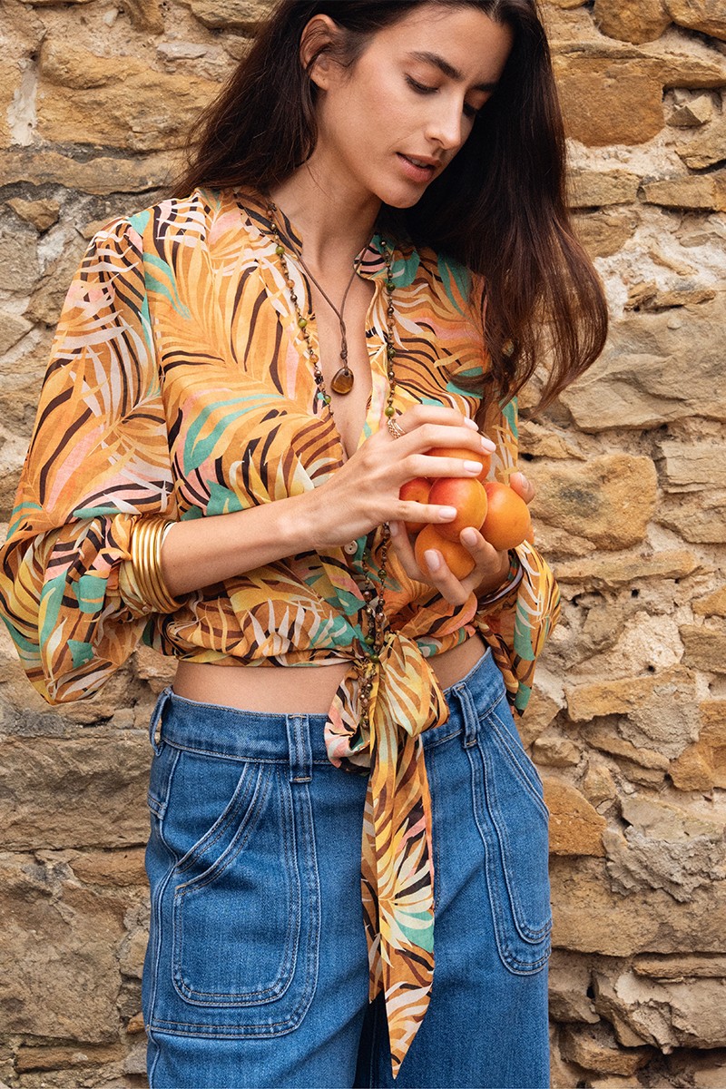 Chemise imprimée, nouable Chemise imprimée, nouable
