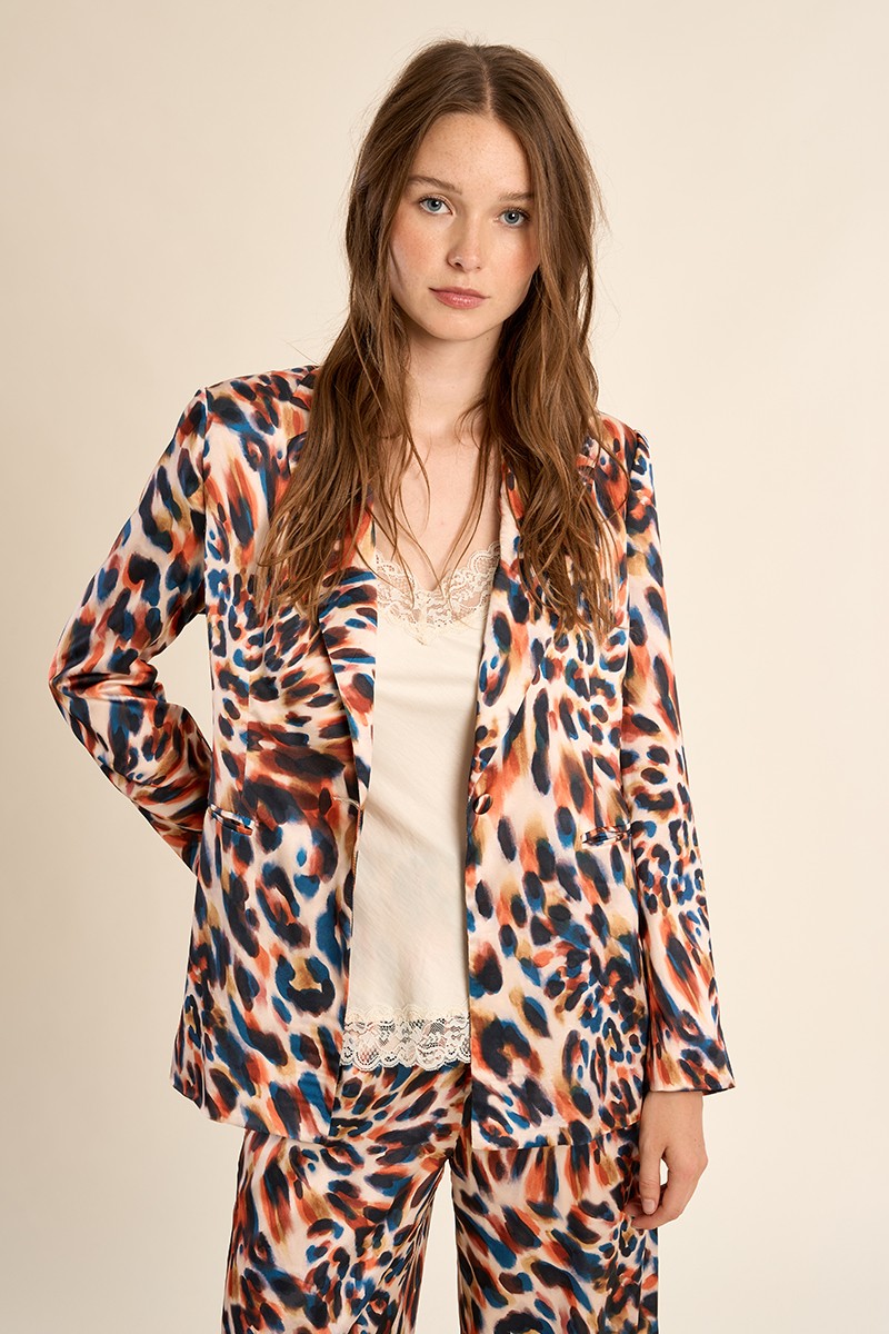 Blazer droit, imprimé Blazer droit, imprimé