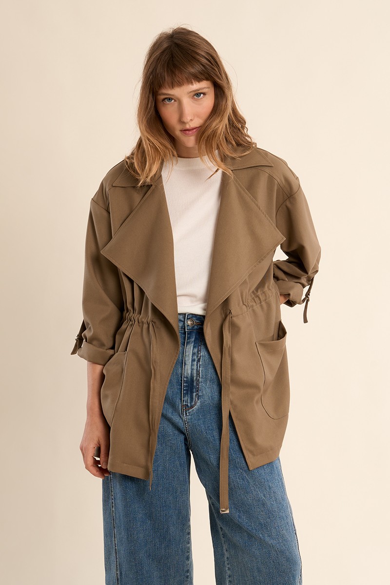 Veste légère ceinturée