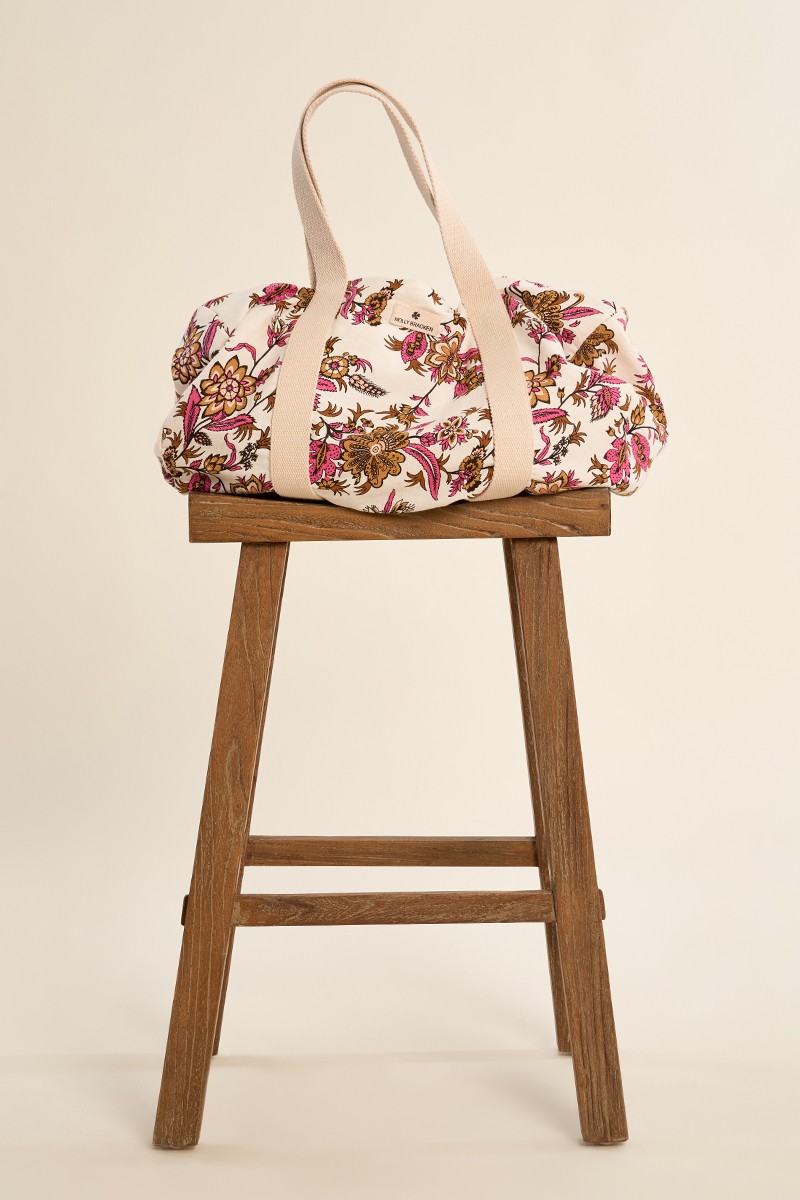 Sac cabas, sport, imprimé floral