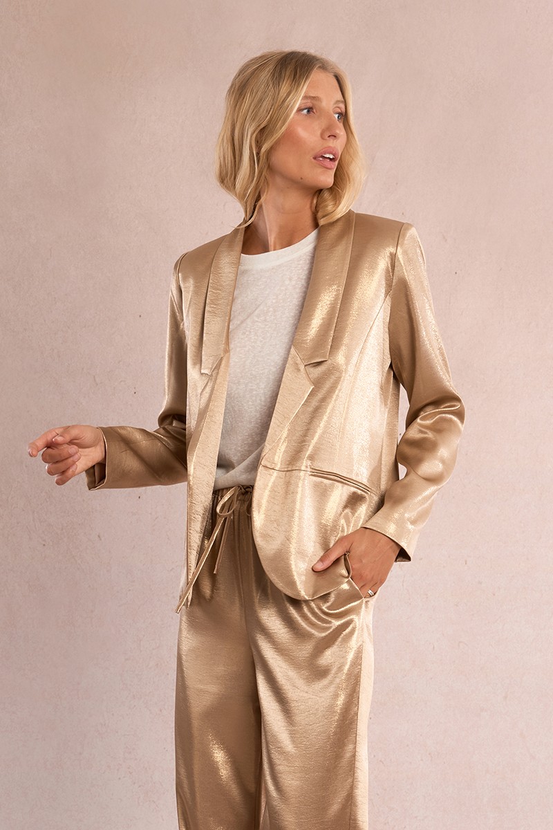 Blazer droit irisé