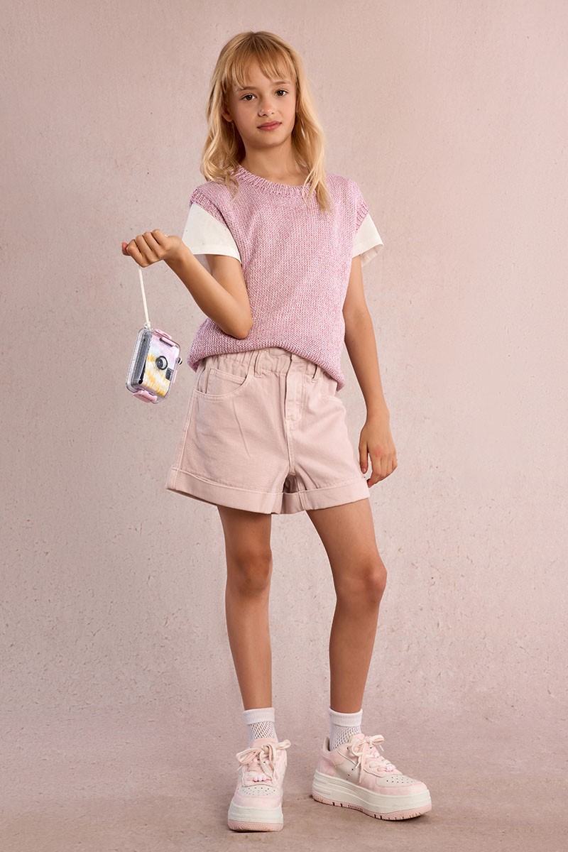 Pull en maille, sans manches