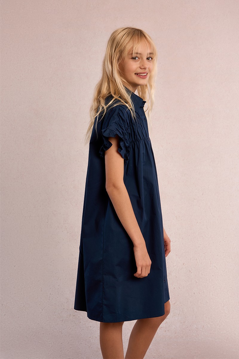 Robe chemise à smocks Robe chemise à smocks