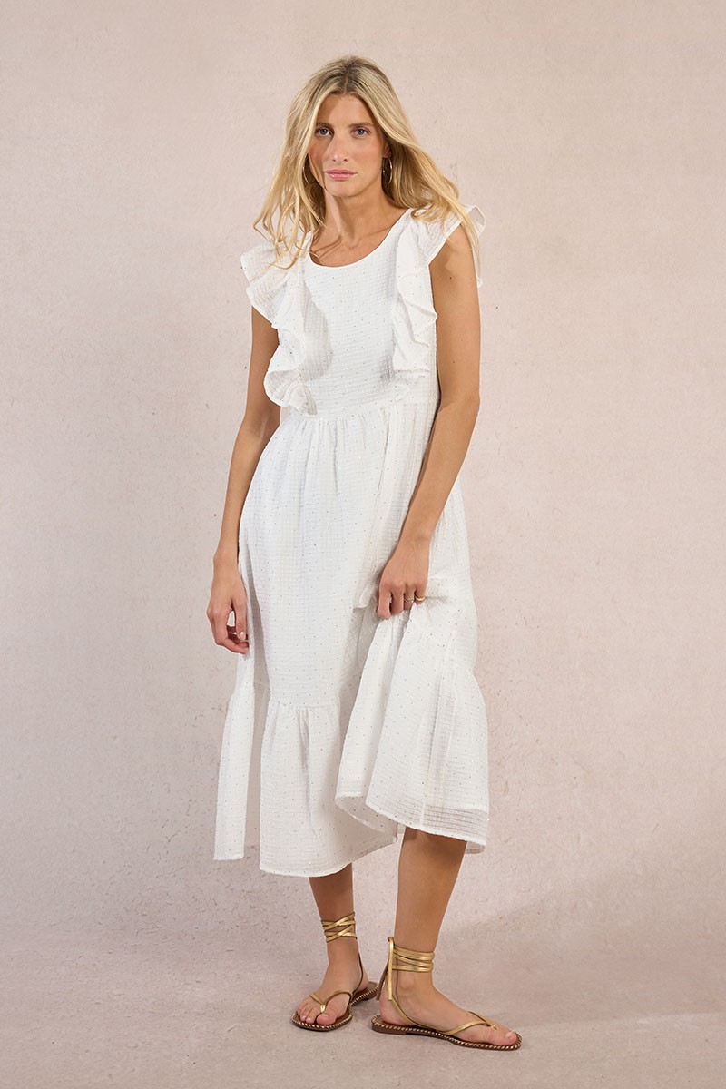 Robe longue à strass