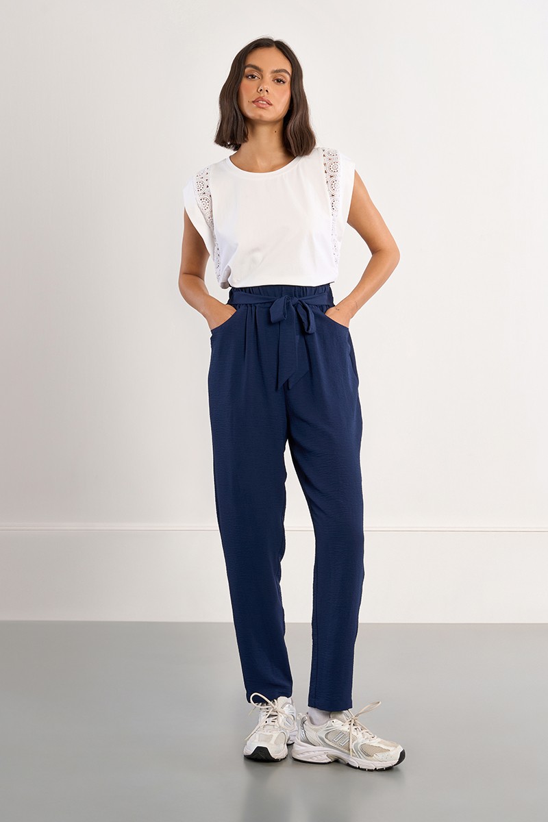 Pantalon taille paperbag Pantalon taille paperbag