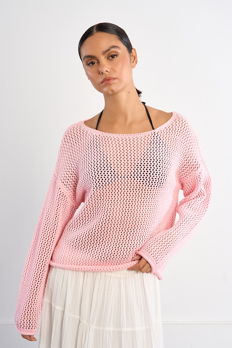 Pull en maille ajourée Pull en maille ajourée