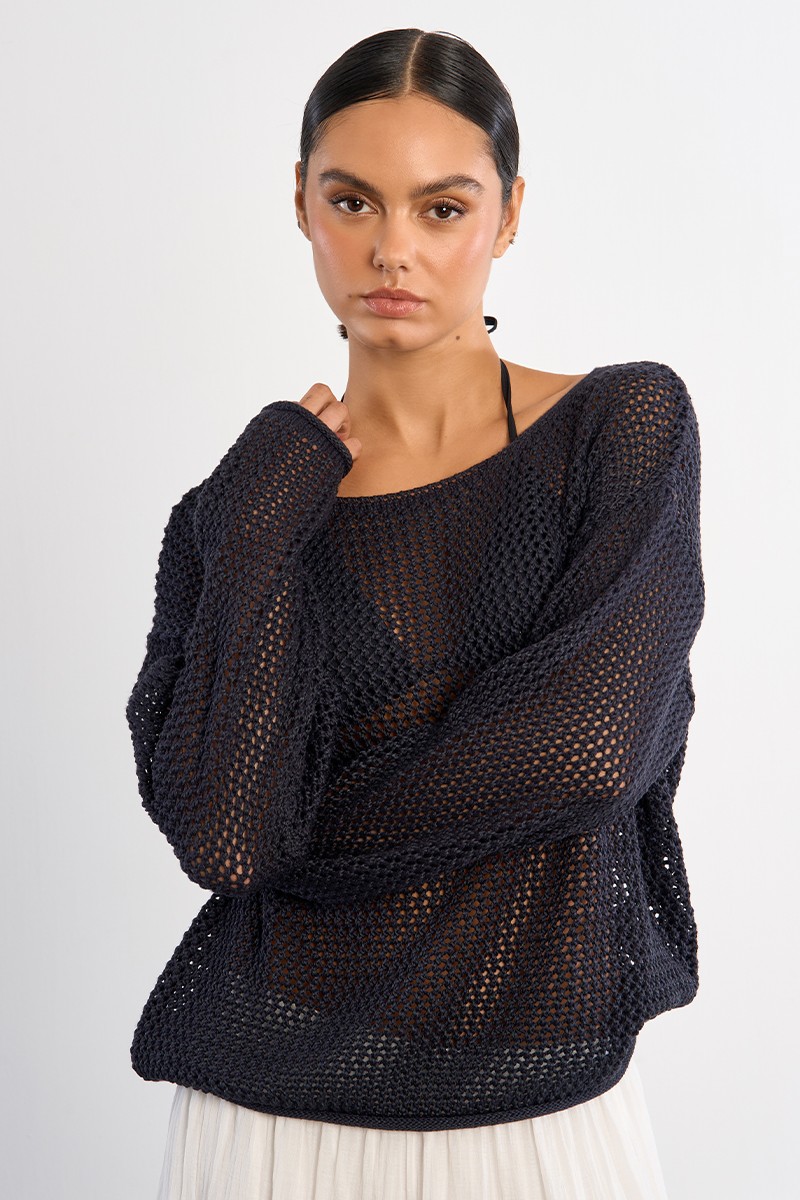 Pull en maille ajourée Pull en maille ajourée