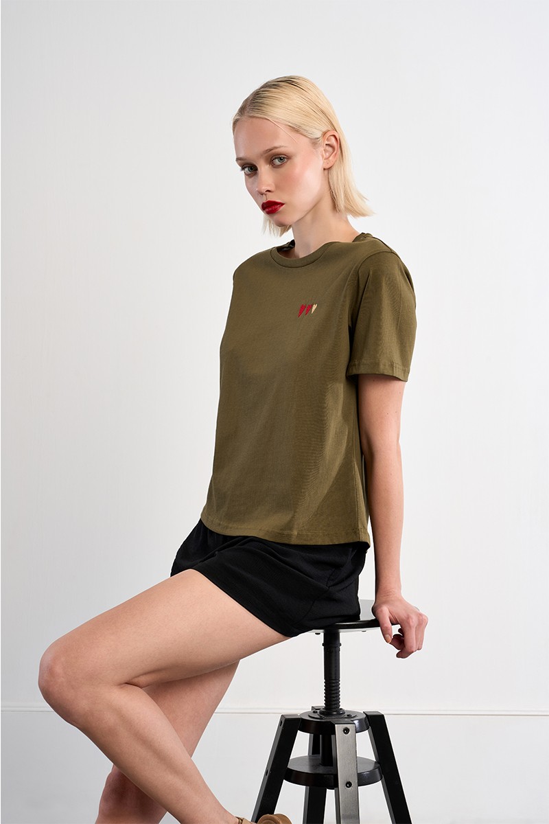 T-shirt cœurs brodés T-shirt cœurs brodés