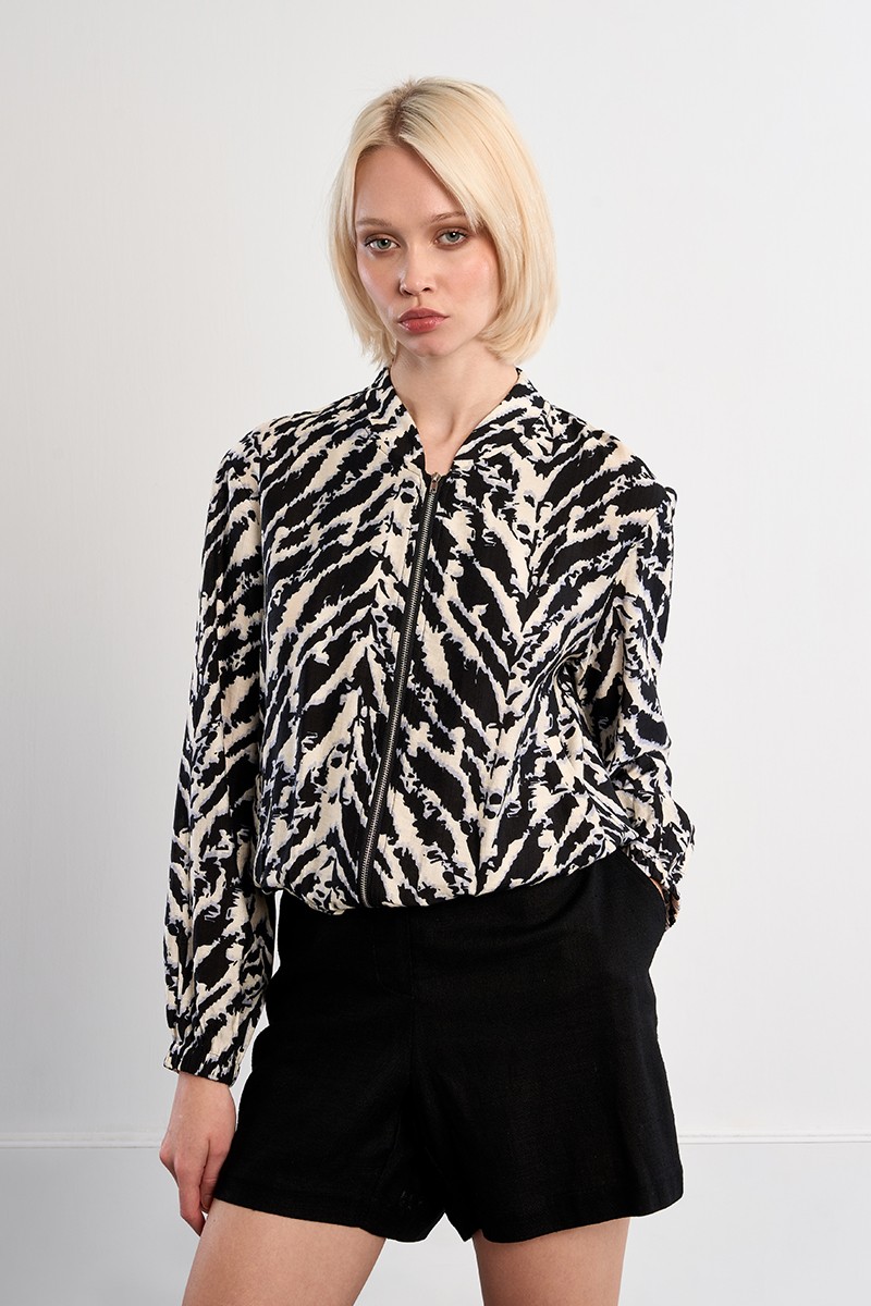 Veste bomber à zip Veste bomber à zip