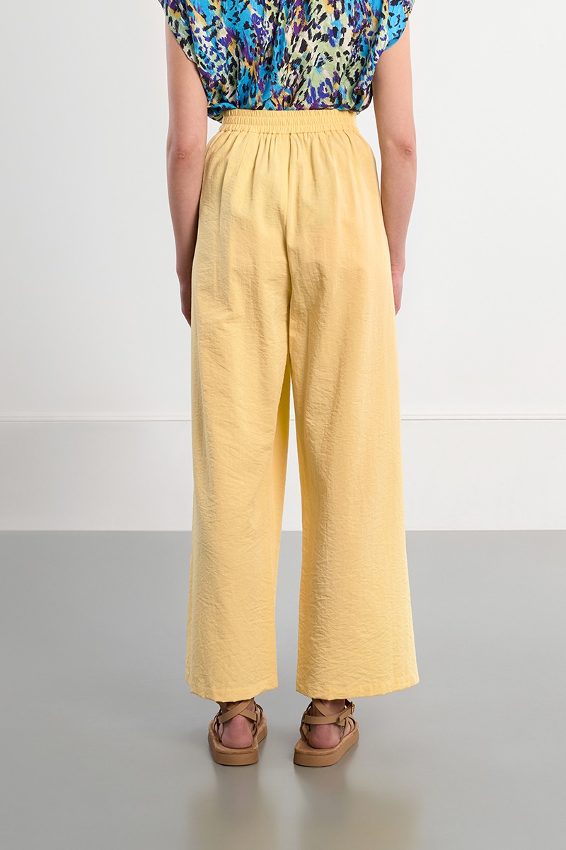 Pantalon large, taille haute